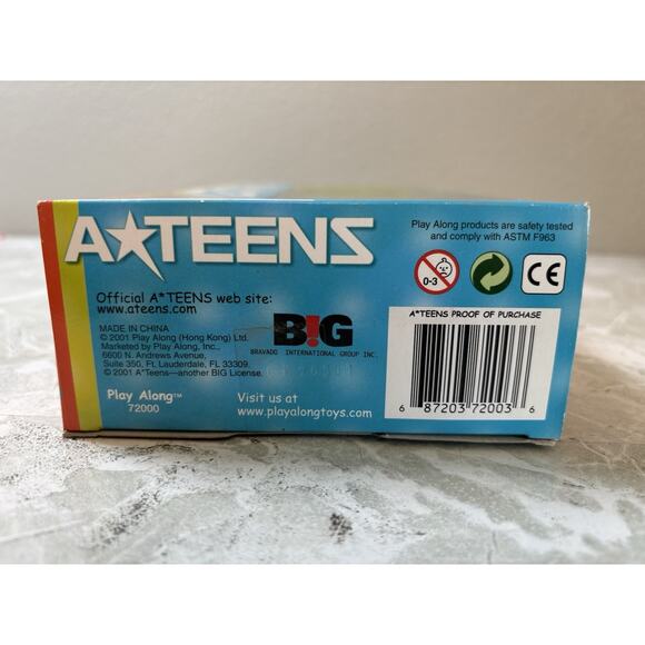 A*Teens Amit Doll 2001 New In Box Original Packaging Number 72000 Play Along NOS - Picture 7 of 8